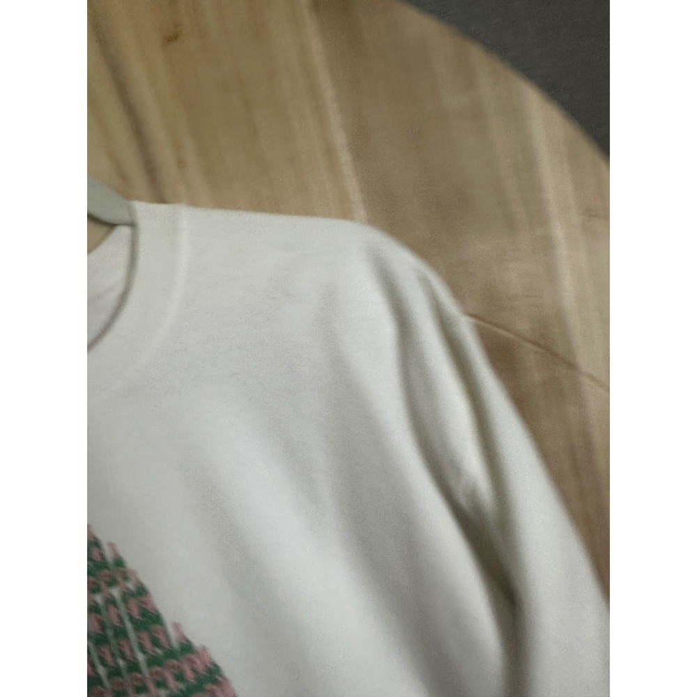 White Crewneck Sweatshirt Fizz The Season Champagne Bottle Christmas Tree - Picture 5 of 7